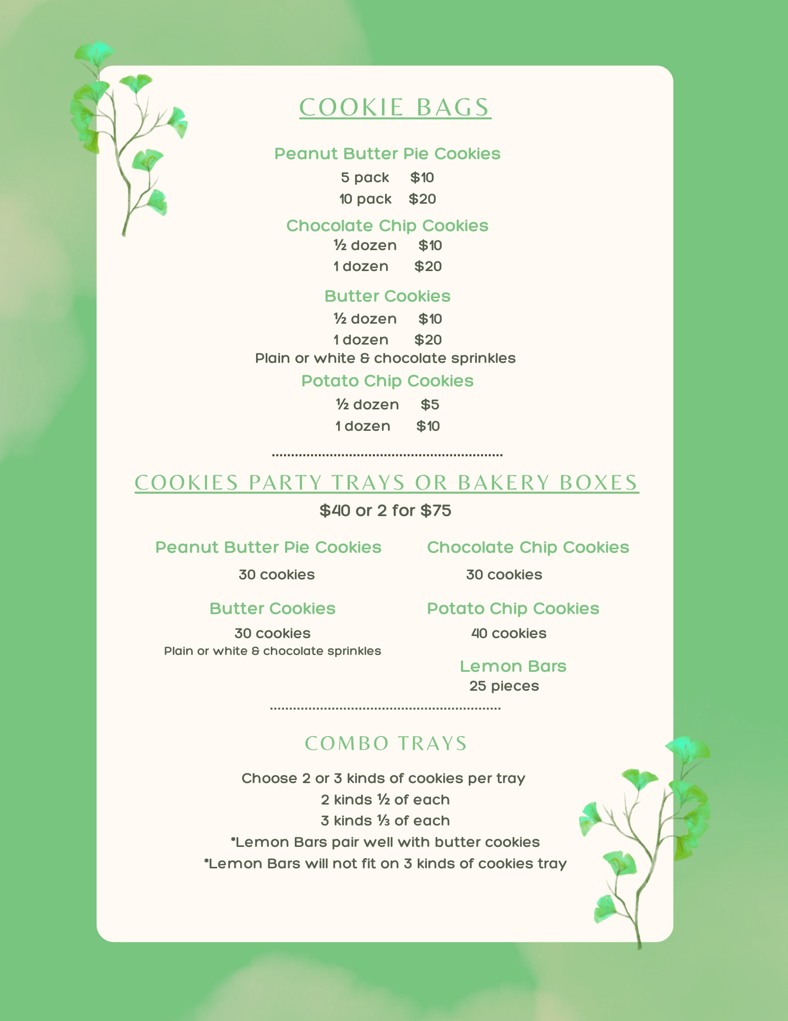 Trays and boxes assortment